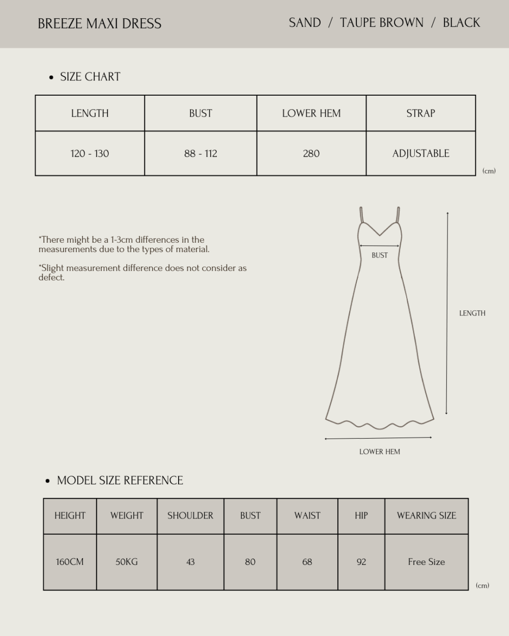 Breeze Maxi Dress in Taupe Brown - Image 5