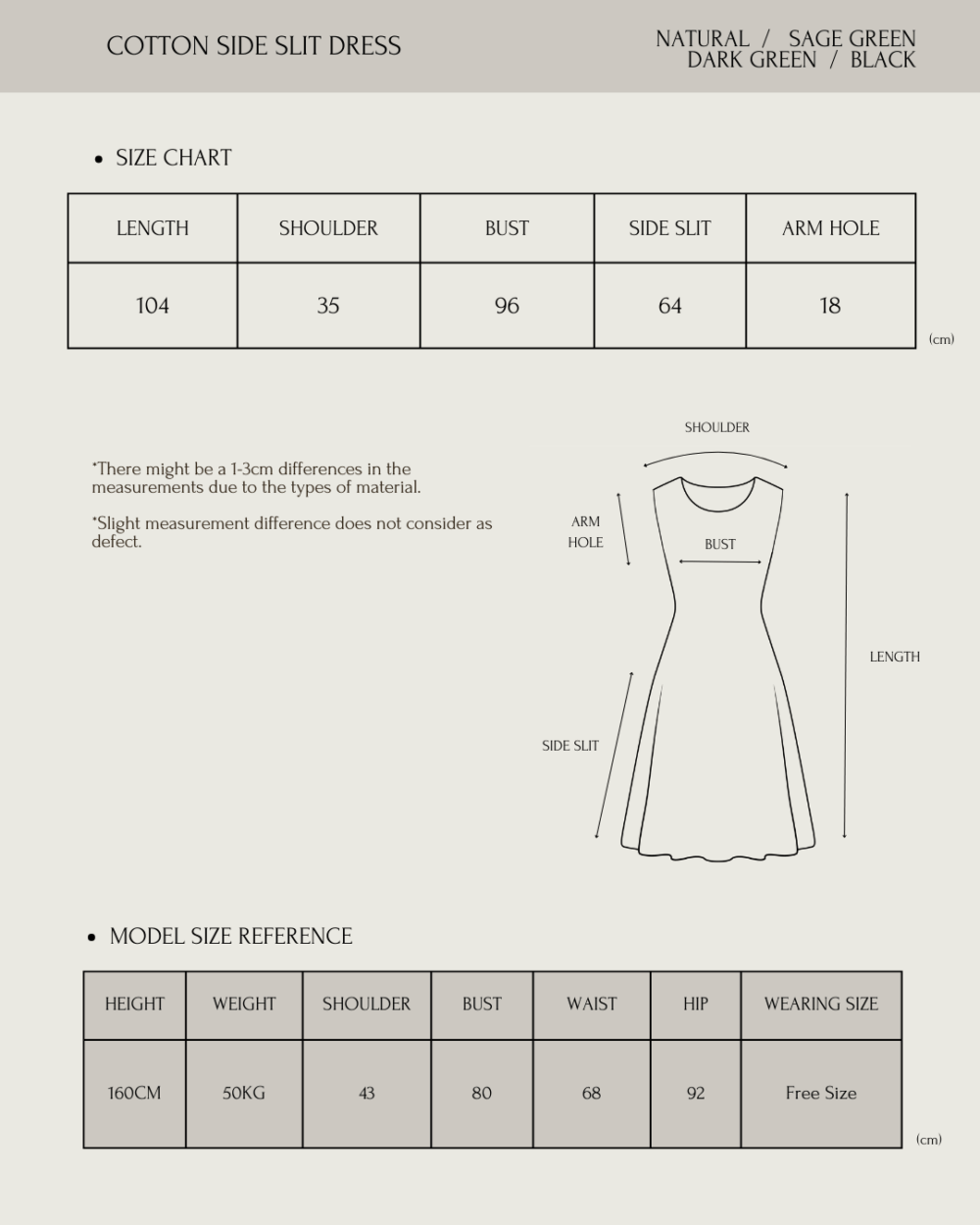 Cotton Side Slit Dress - Image 7