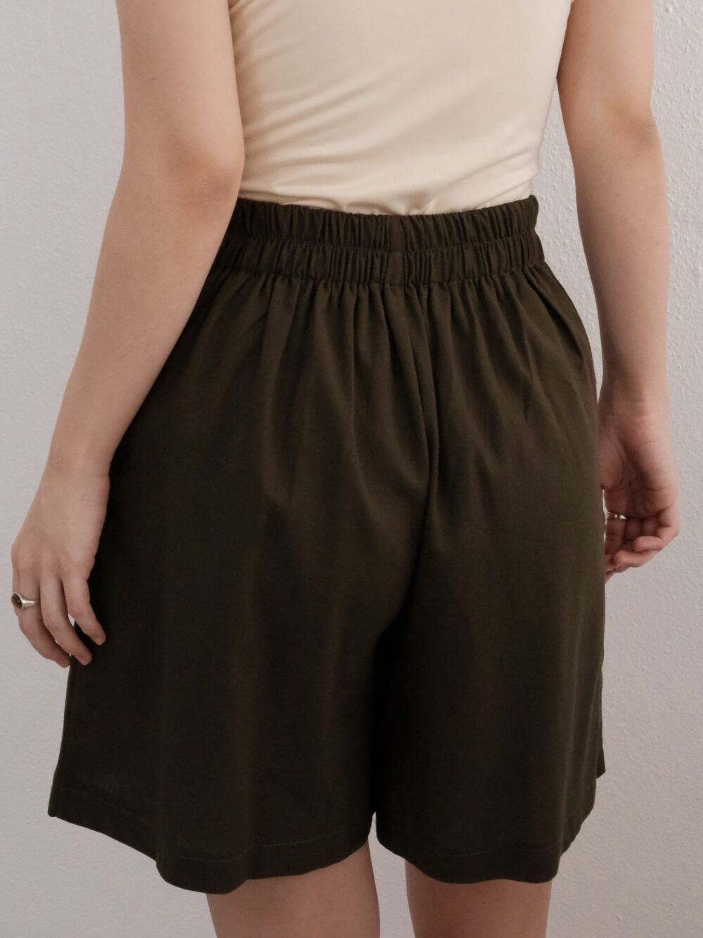 Linen Back Rubber Shorts - Image 4