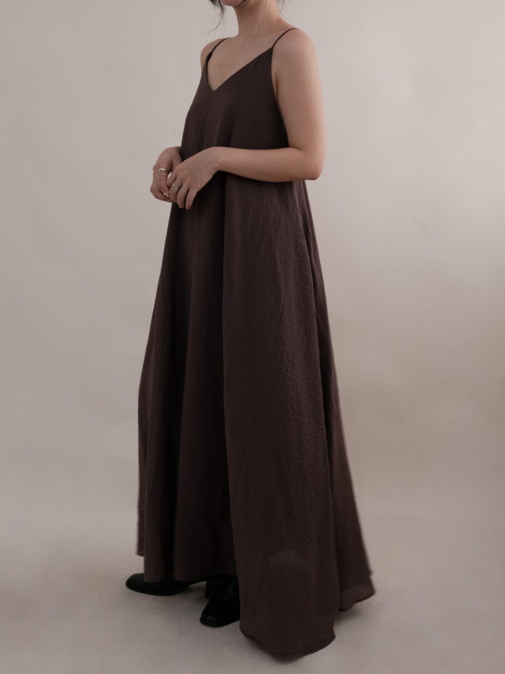 Breeze Maxi Dress in Taupe Brown