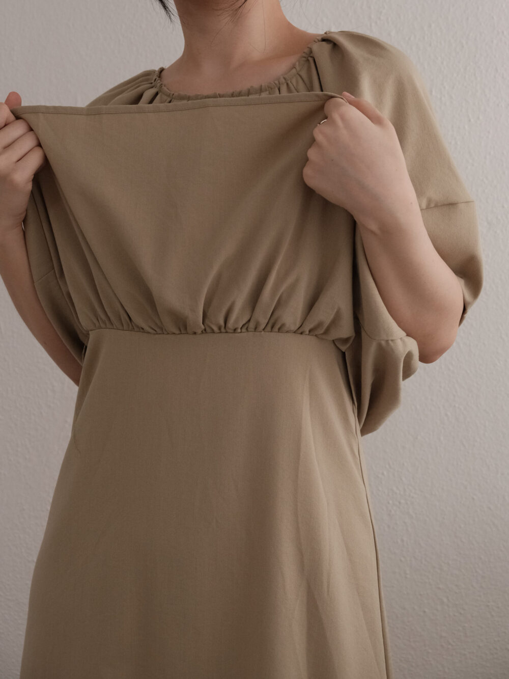 Gathered Peplum Dress - Image 5