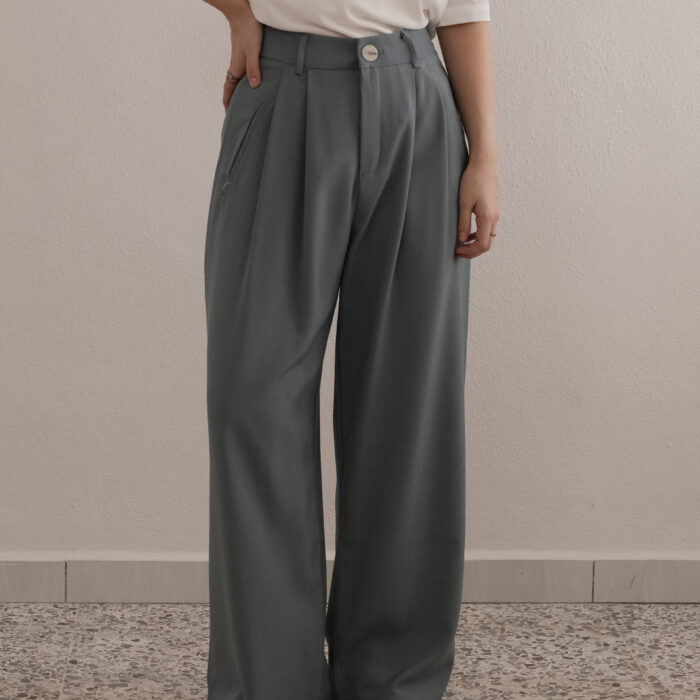 Turkish Blue Straight Pants