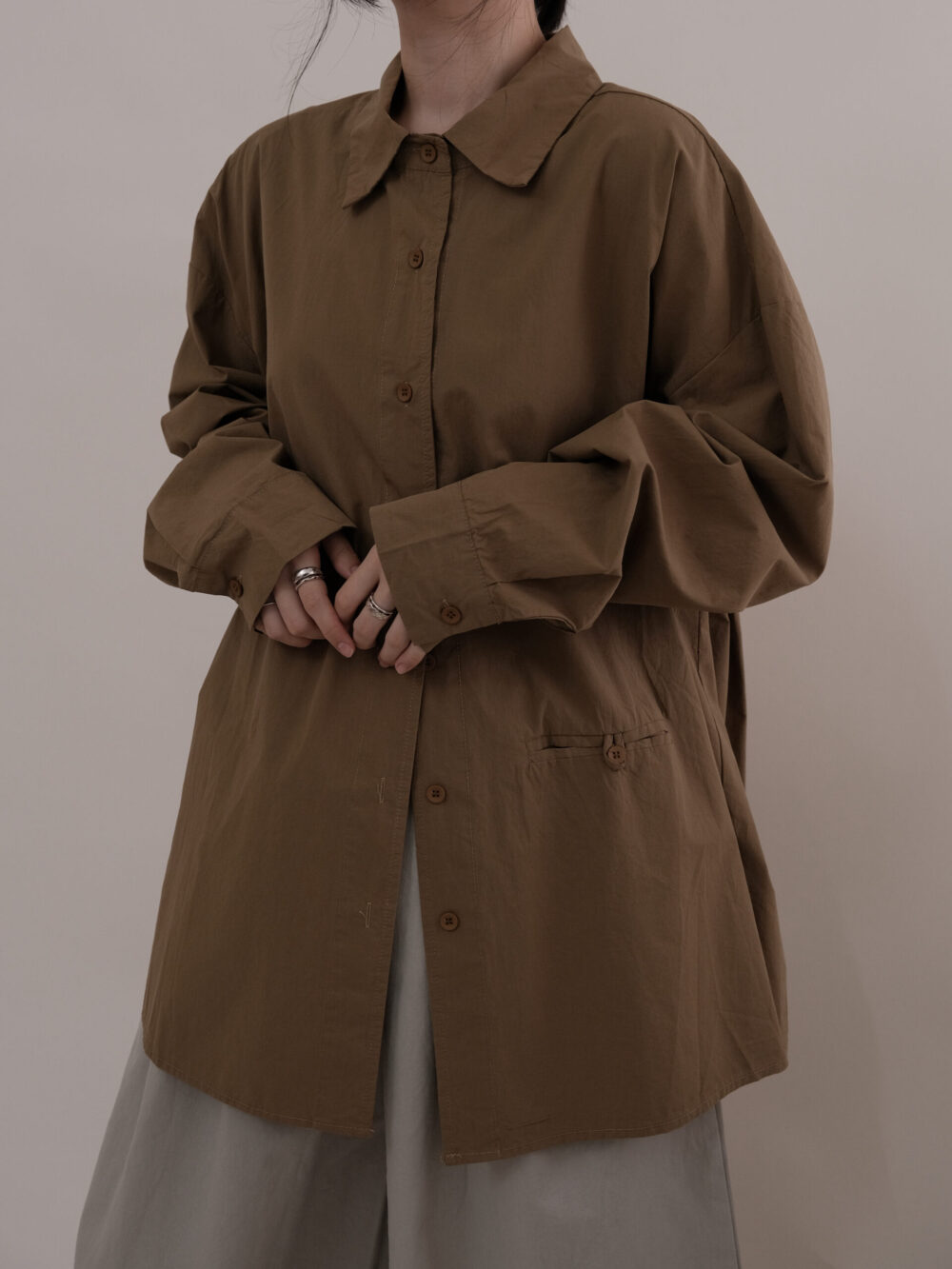 Rayon Oversize Shirt - 图片 6
