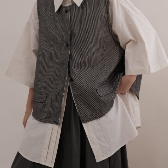 Stripe Button Vest