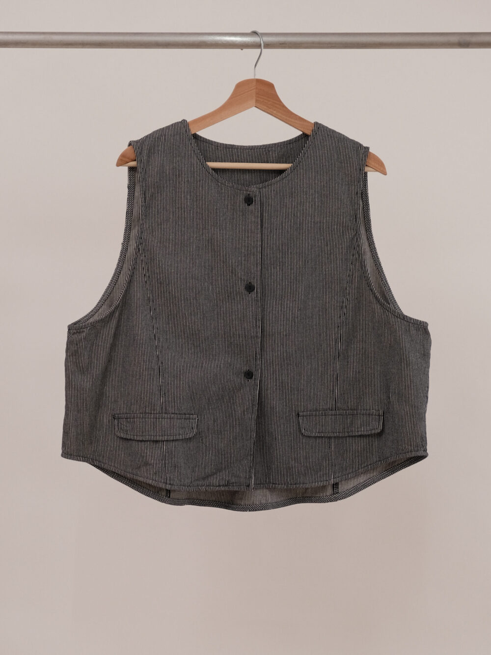 Stripe Button Vest - 图片 6