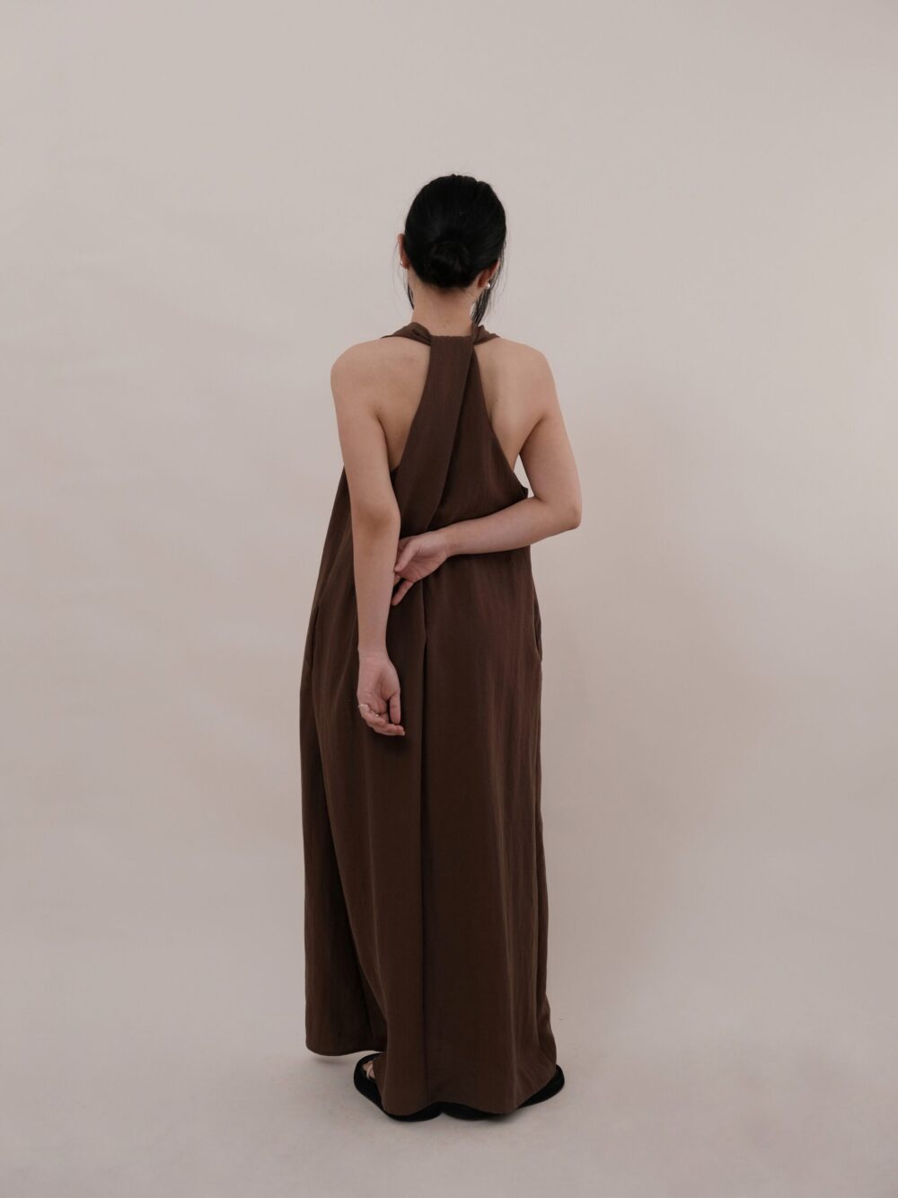 Twisted Halter Neck Maxi Dress - 图片 9