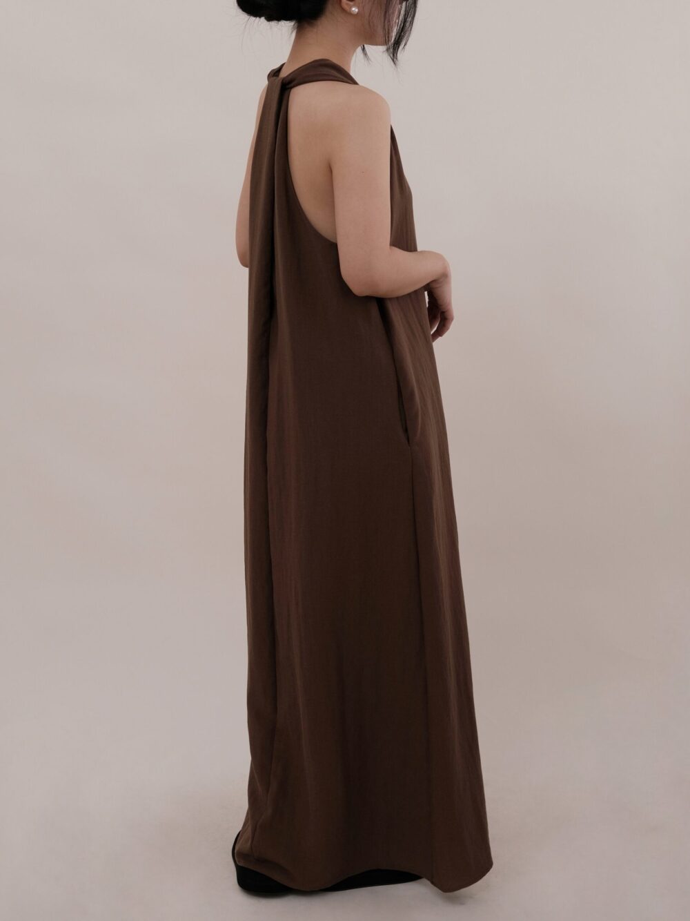 Twisted Halter Neck Maxi Dress - 图片 11
