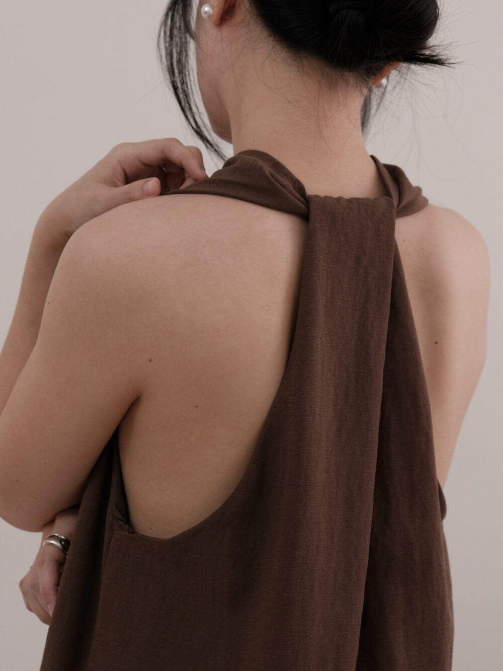 Twisted Halter Neck Maxi Dress - 图片 6