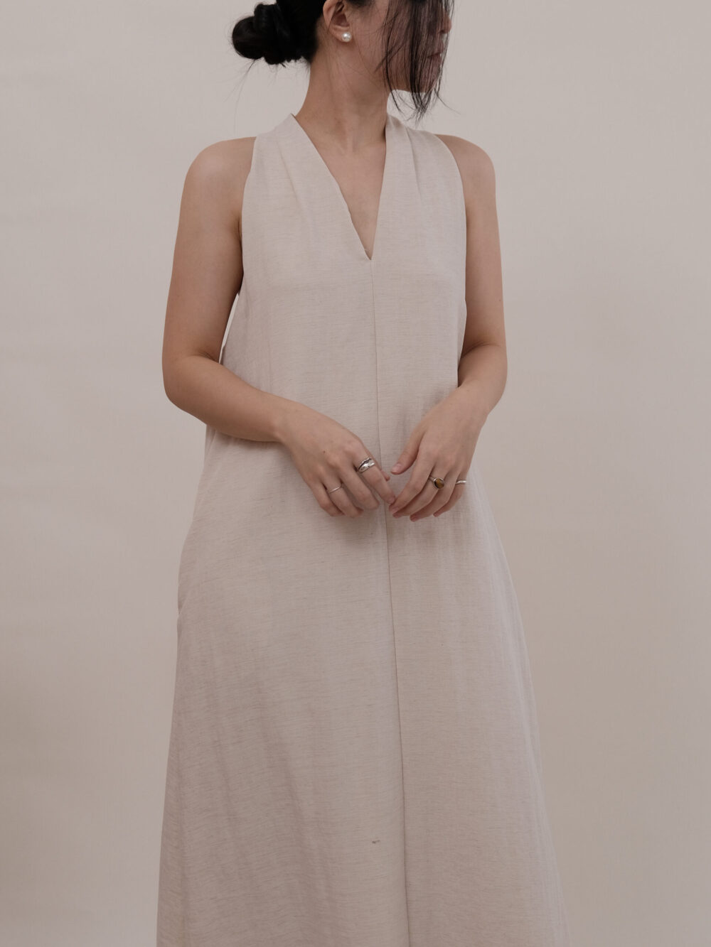 Twisted Halter Neck Maxi Dress - 图片 17