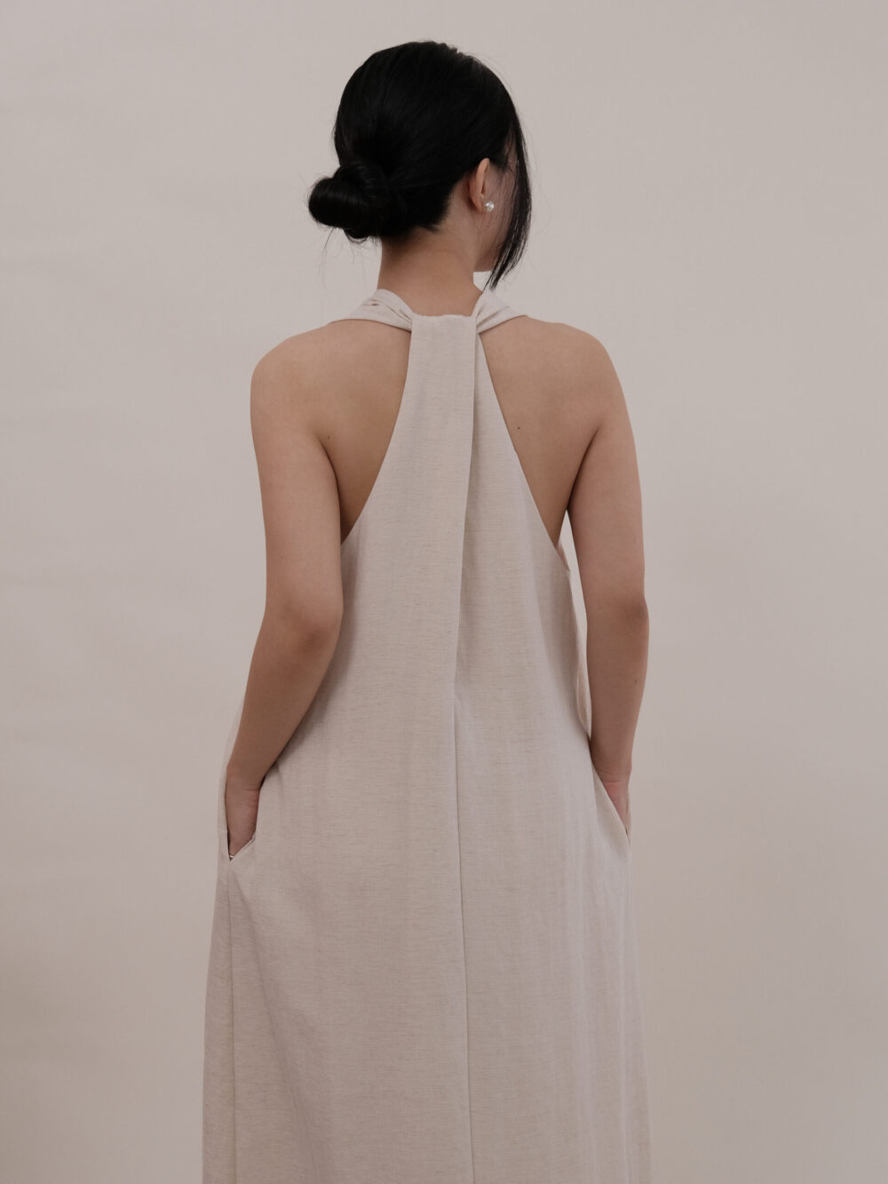 Twisted Halter Neck Maxi Dress - 图片 18