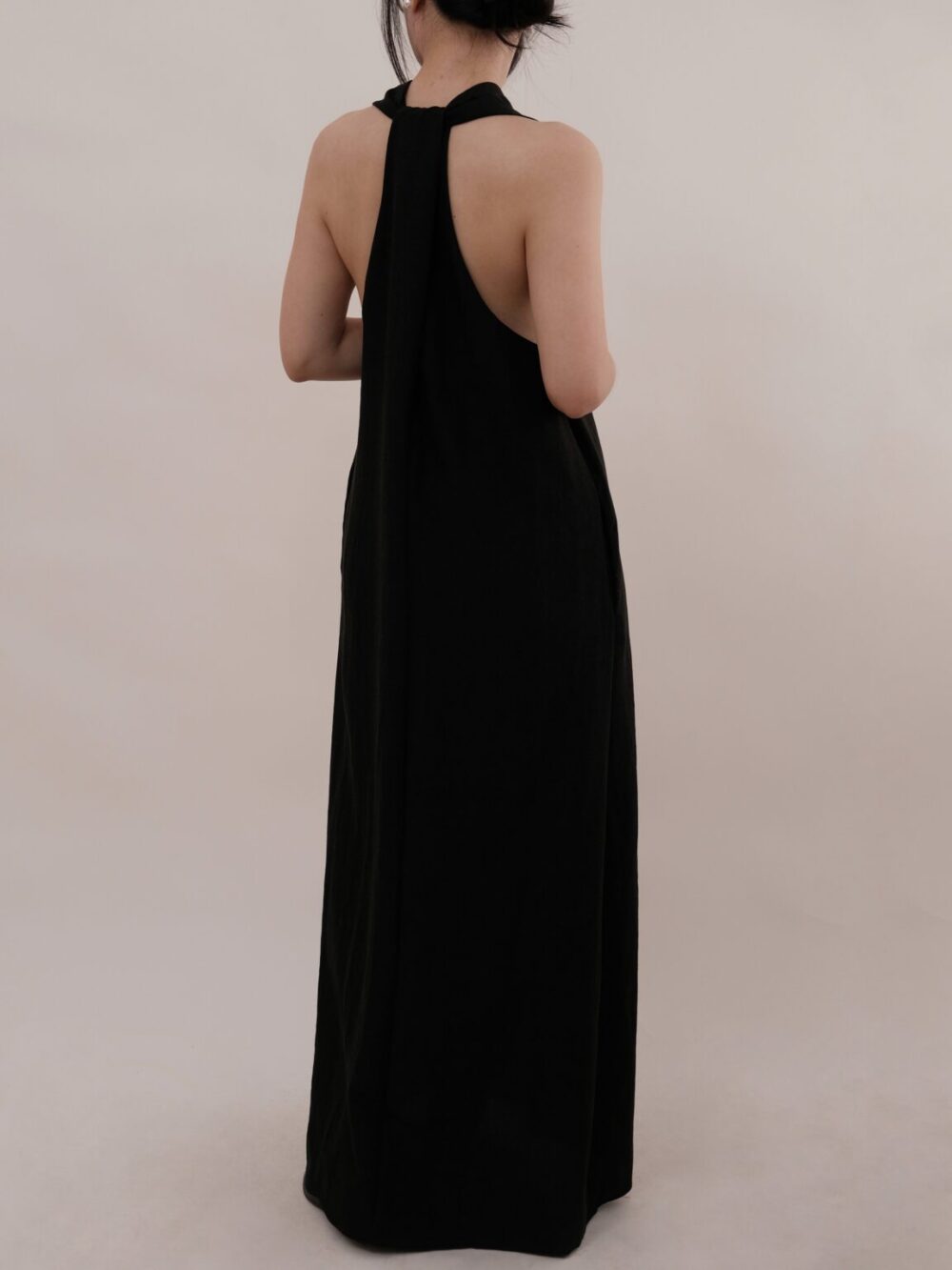 Twisted Halter Neck Maxi Dress - 图片 3
