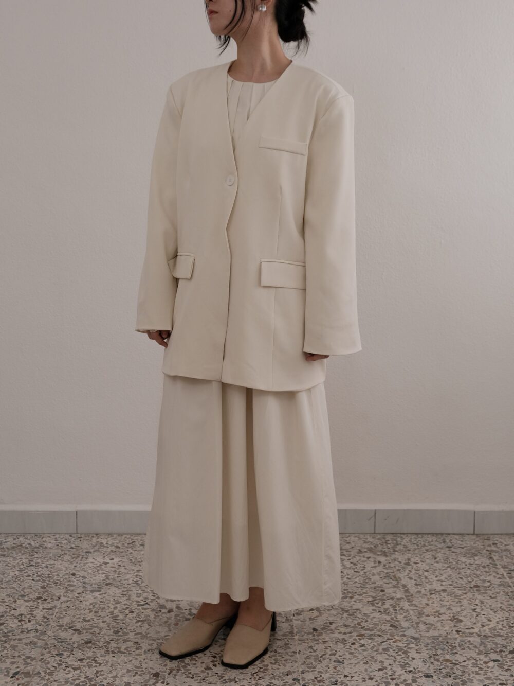 Quartz Collarless Blazer - Image 2
