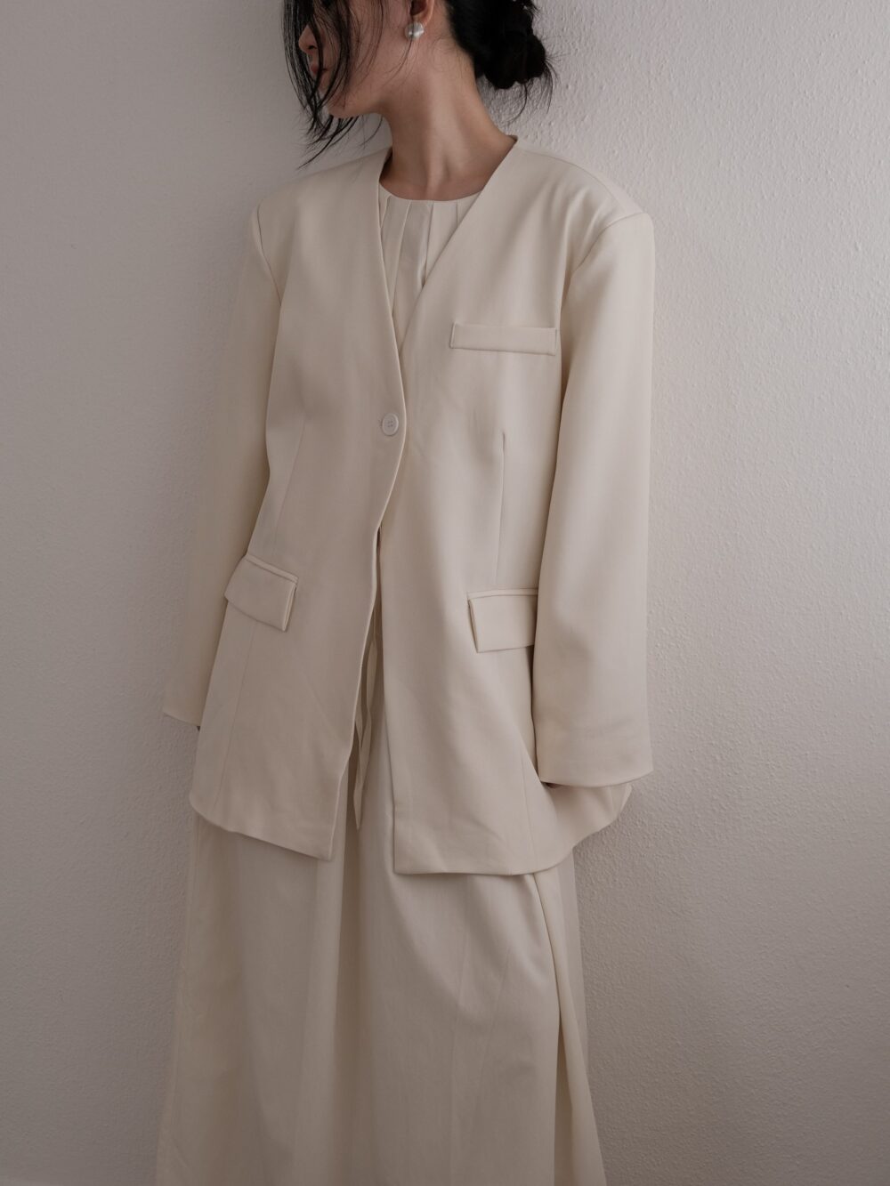 Quartz Collarless Blazer
