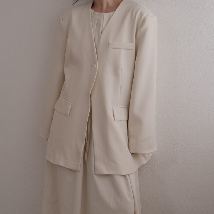 Quartz Collarless Blazer