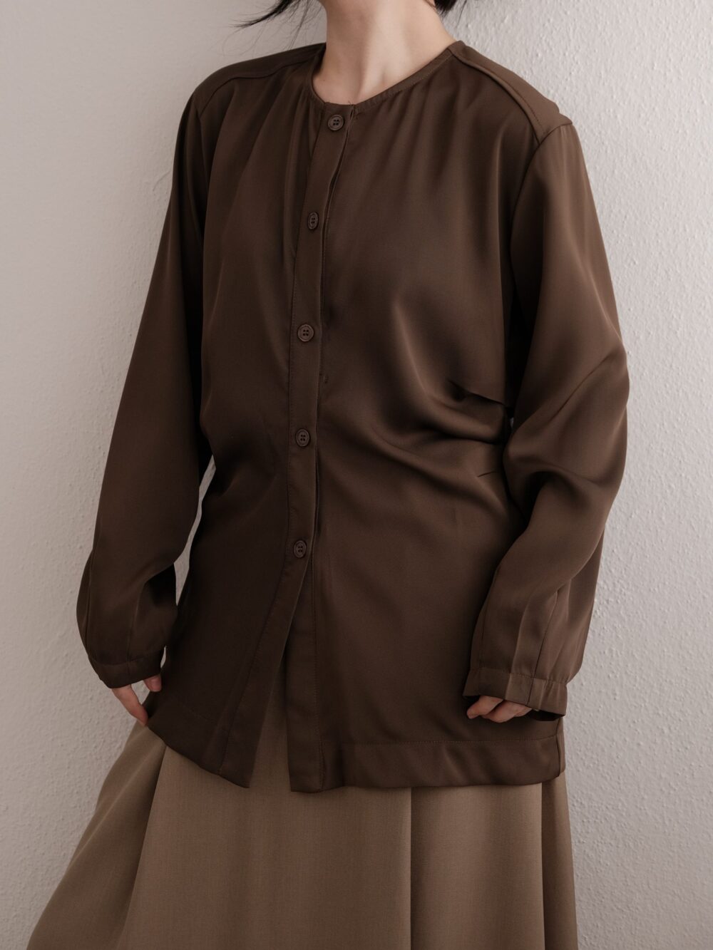 Serenity Collarless Shirt - Image 2