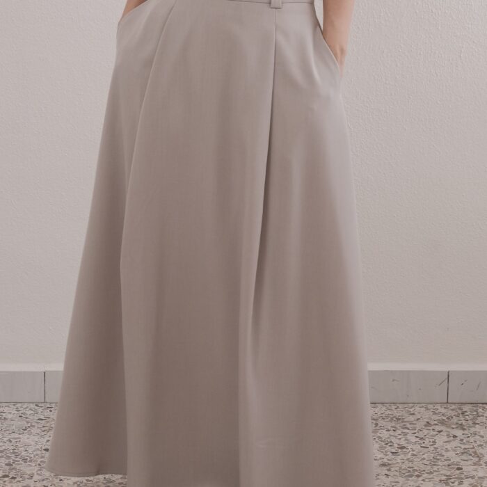 Smoky Maxi Skirt in Cloud