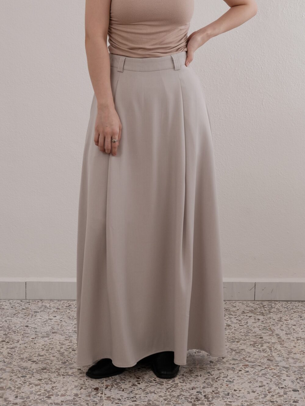 Smoky Maxi Skirt in Cloud - 图片 2