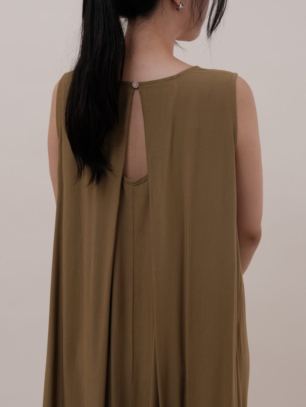 Open Back Rayon Dress - 图片 9