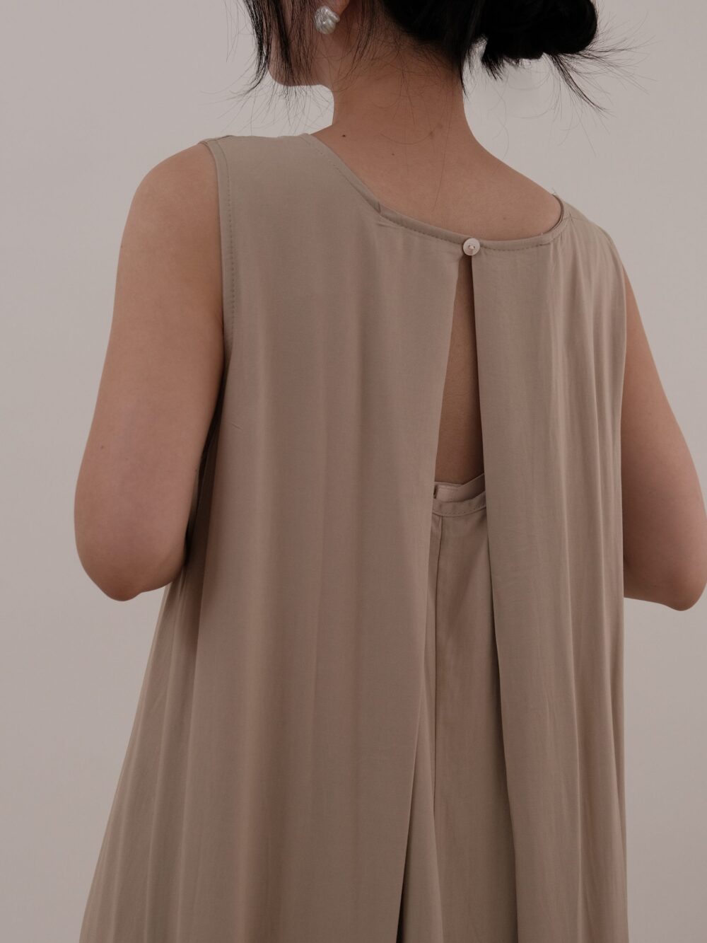 Open Back Rayon Dress - 图片 6