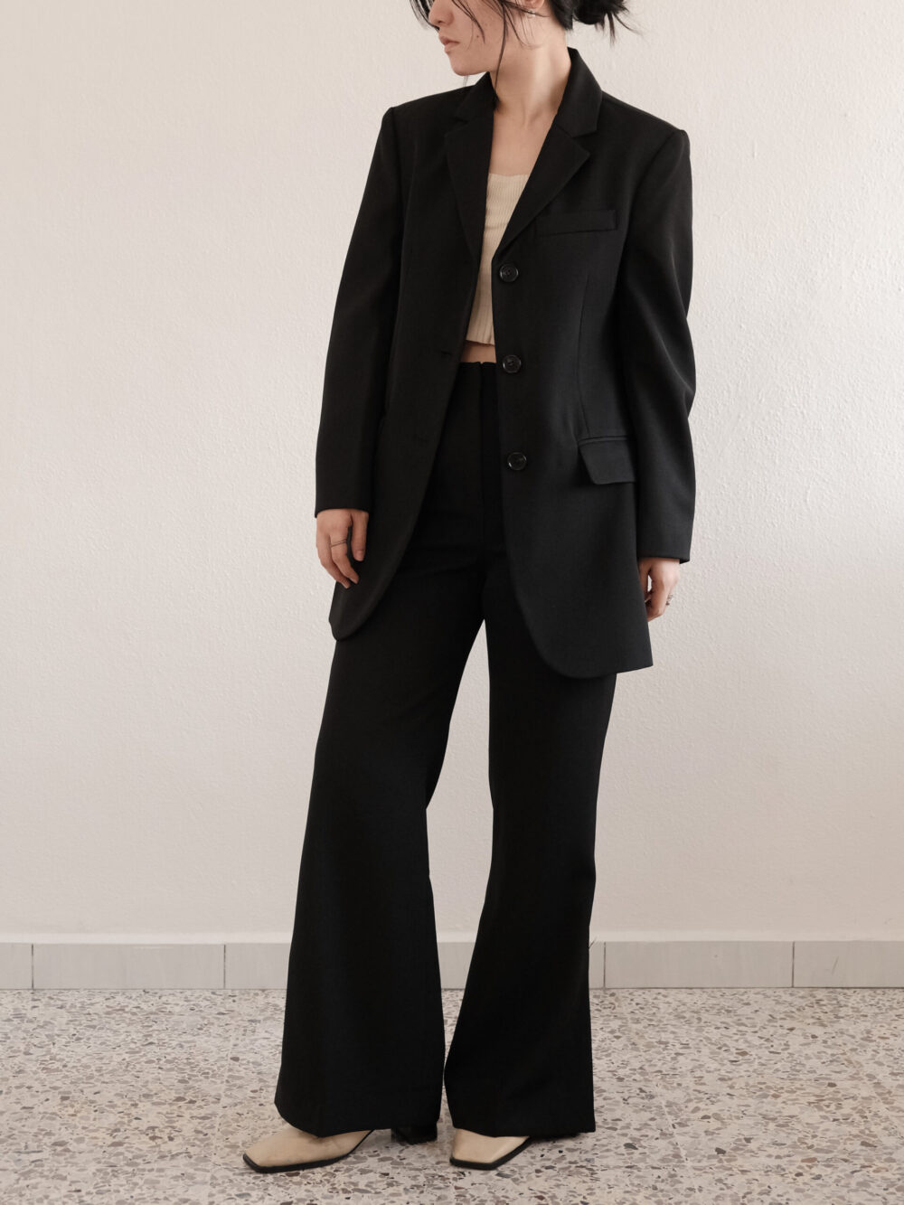 Tailored Button Blazer Set - Image 3