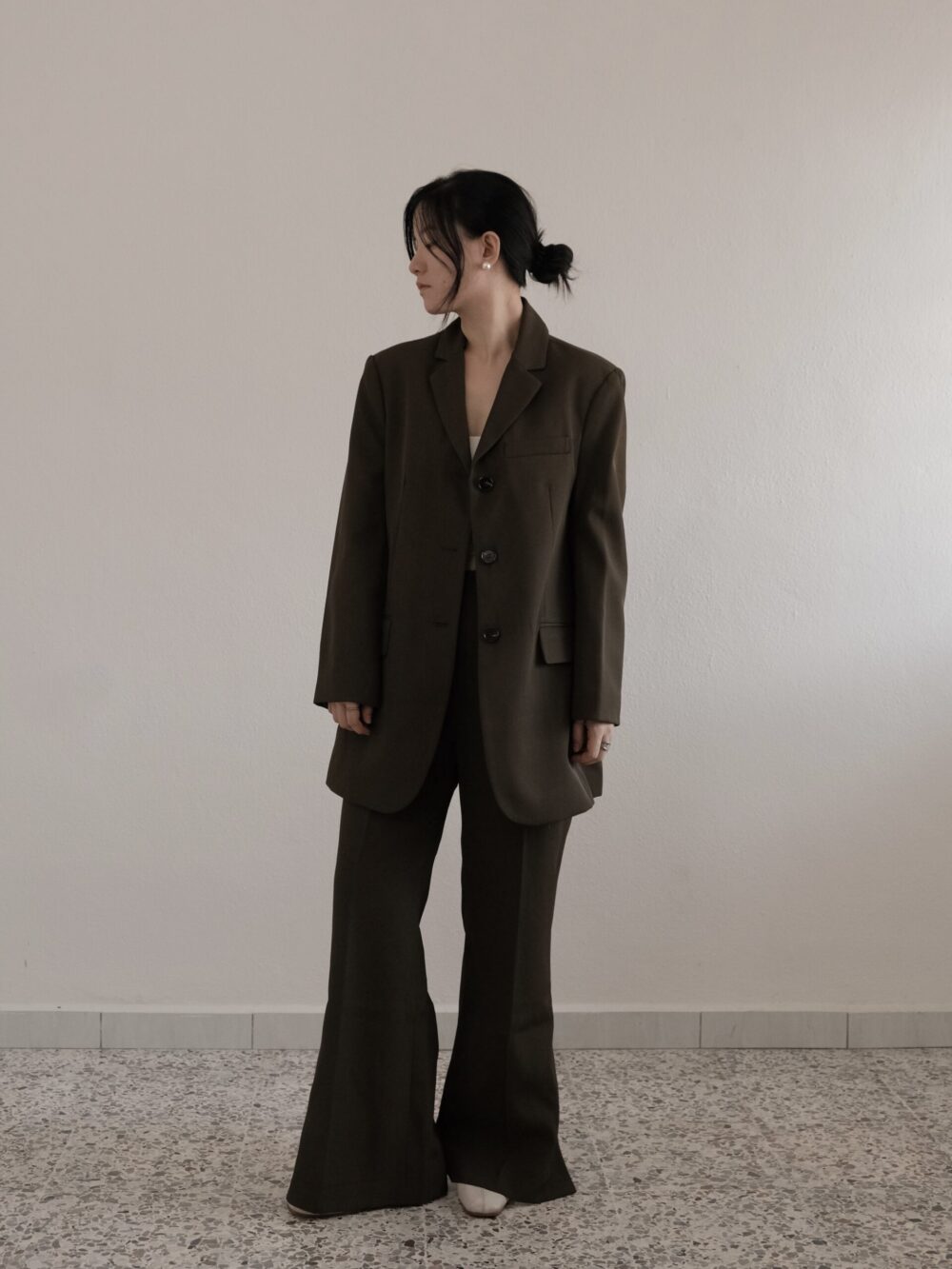 Tailored Button Blazer Set - Image 2