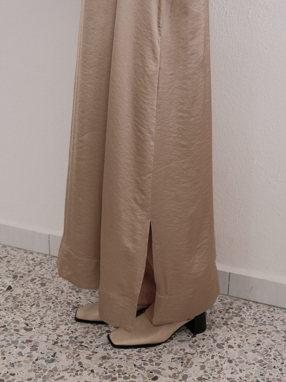 Satin Maxi Dress - Image 5