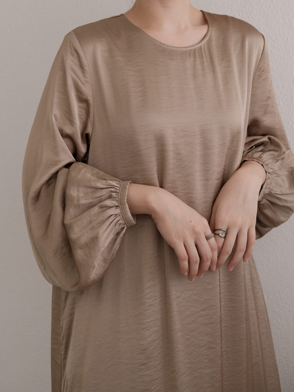 Satin Maxi Dress - Image 2