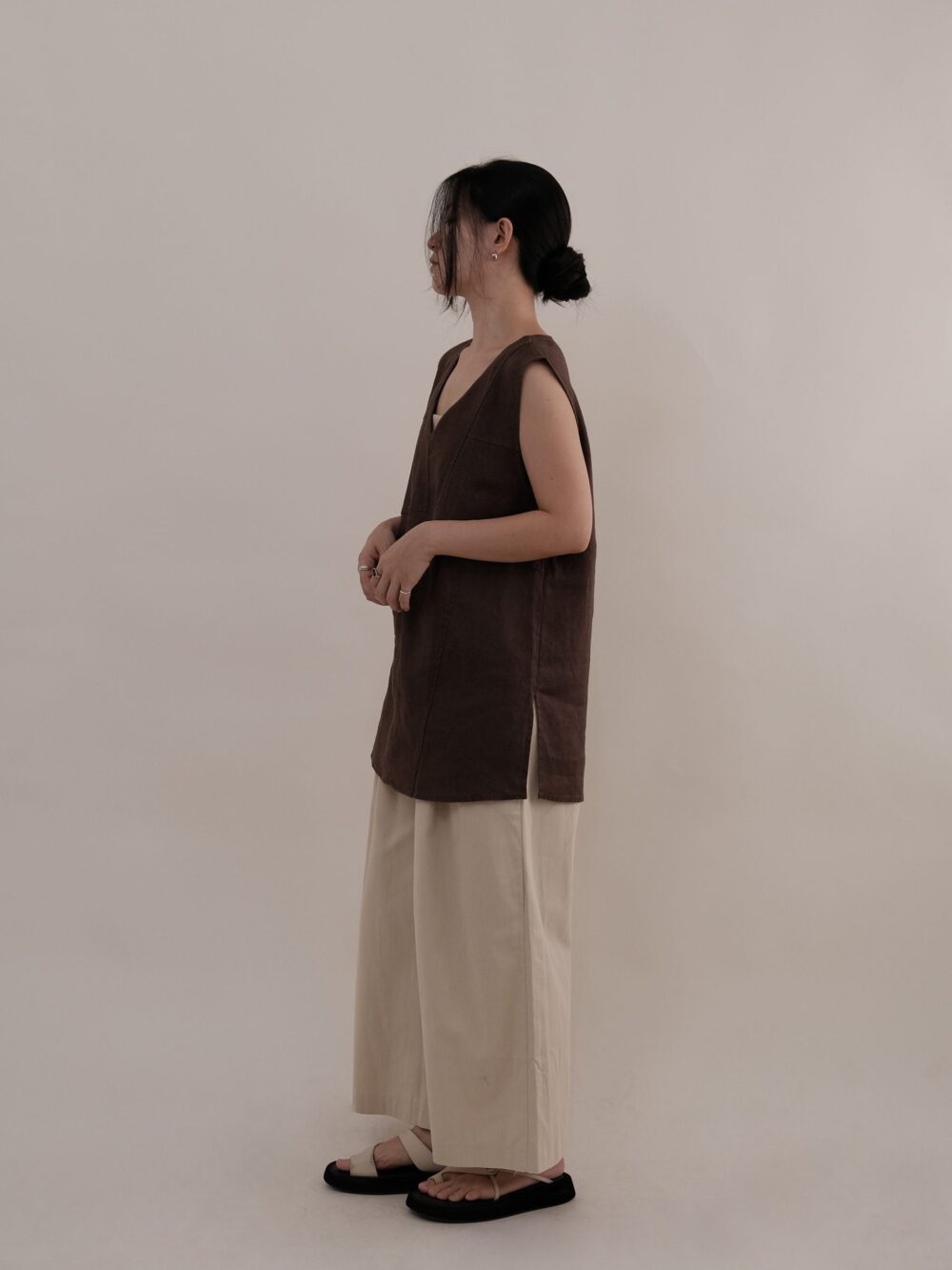 Linen V-Neck Tunic - Image 3