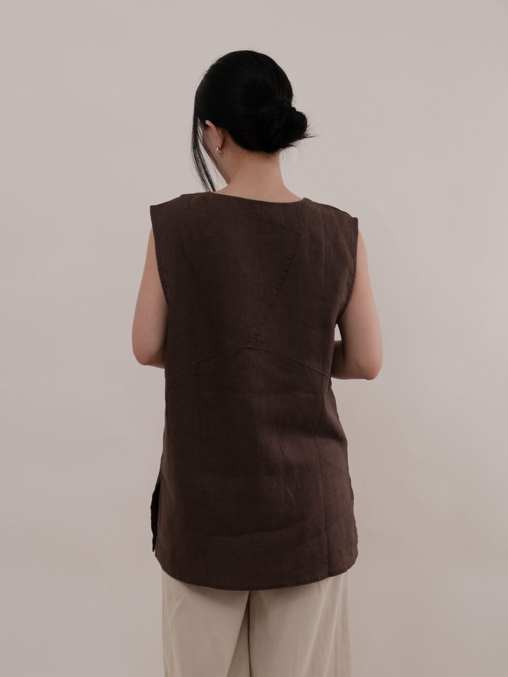 Linen V-Neck Tunic - Image 4