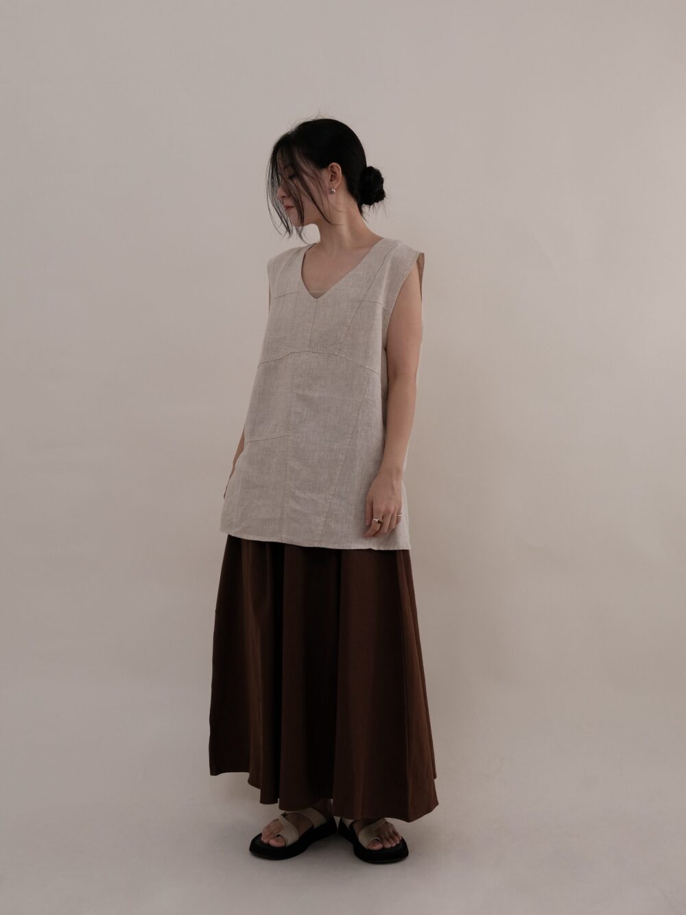 Linen V-Neck Tunic - Image 5