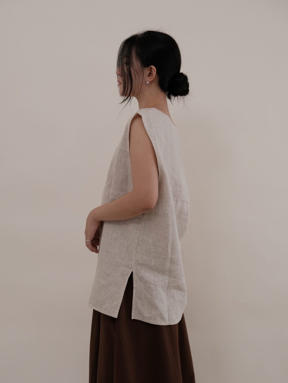 Linen V-Neck Tunic - Image 6