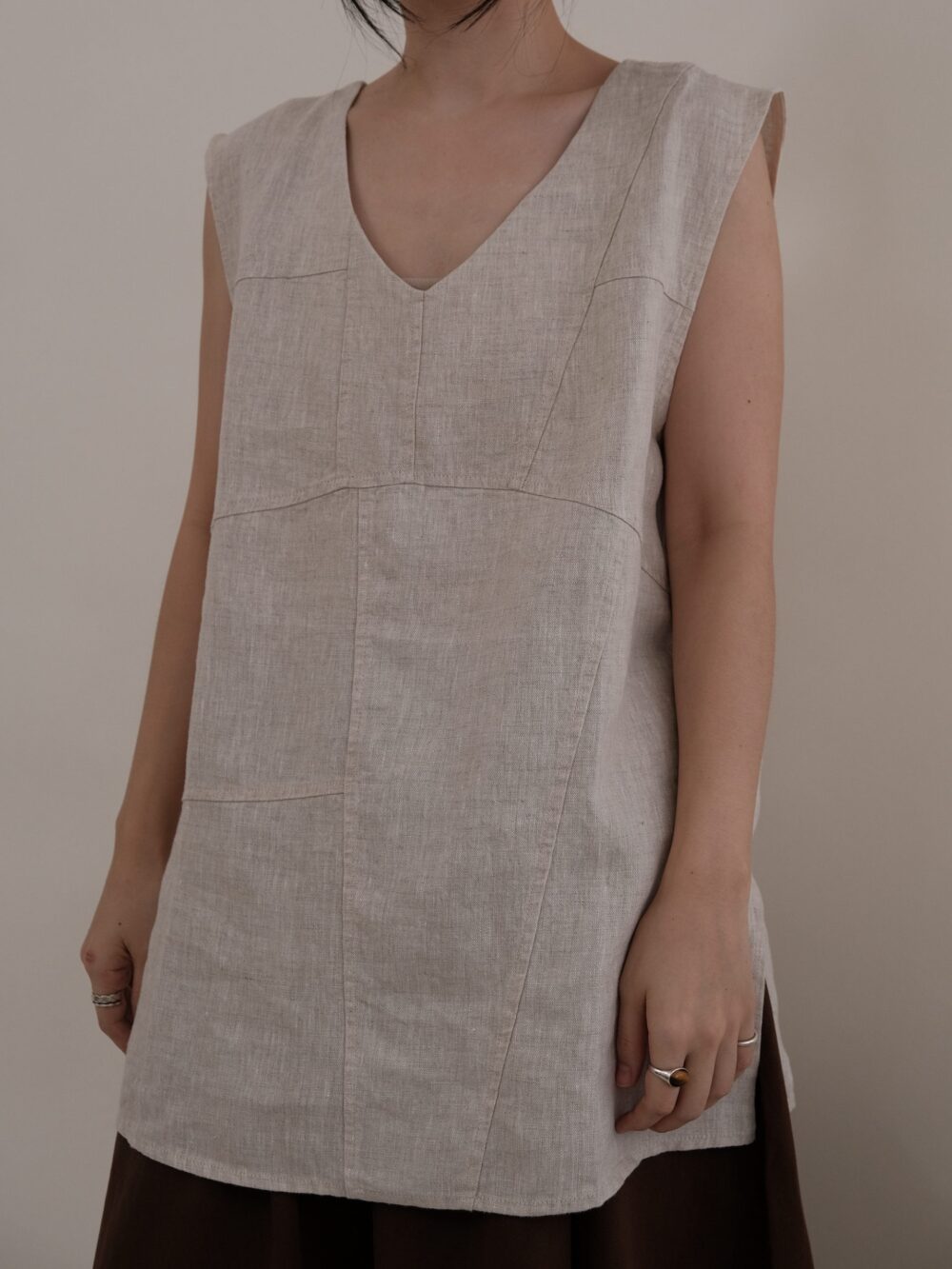 Linen V-Neck Tunic - Image 2