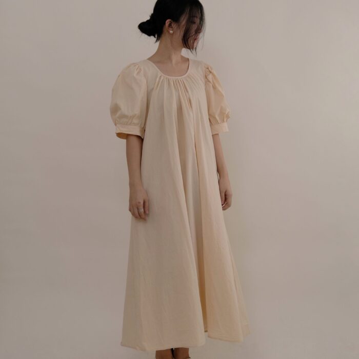 U-Neck Cotton Dress
