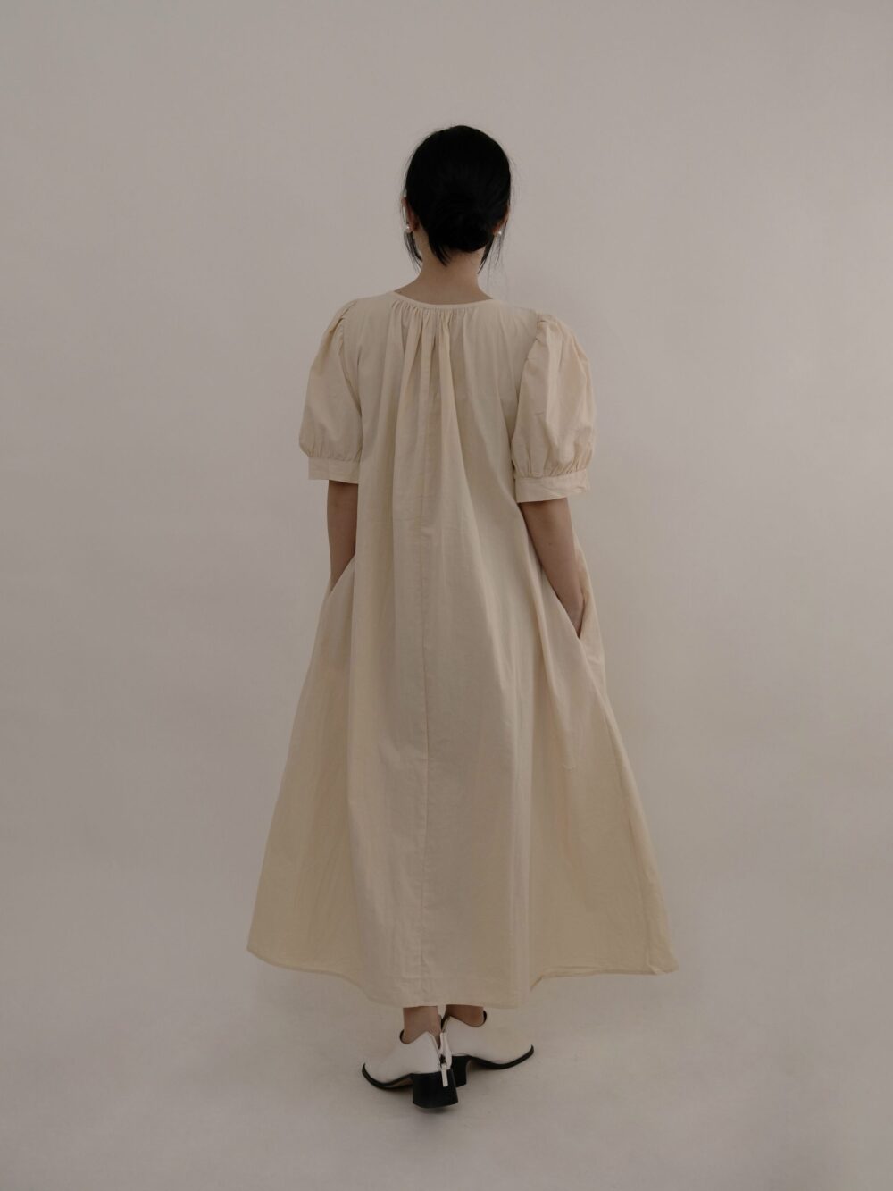 U-Neck Cotton Dress - Image 5