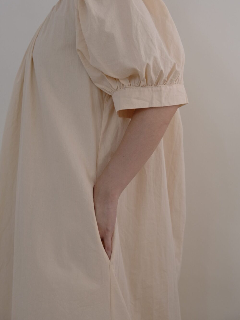 U-Neck Cotton Dress - Image 3