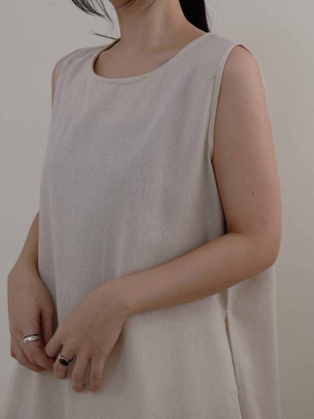 Cotton Side Slit Dress - Image 5