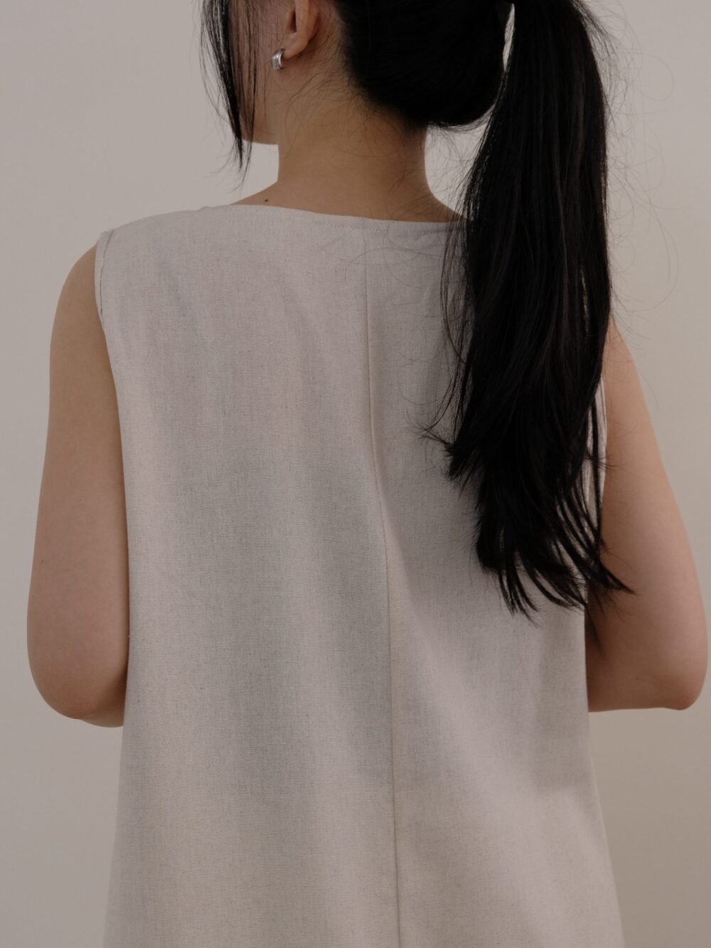 Cotton Side Slit Dress - Image 4