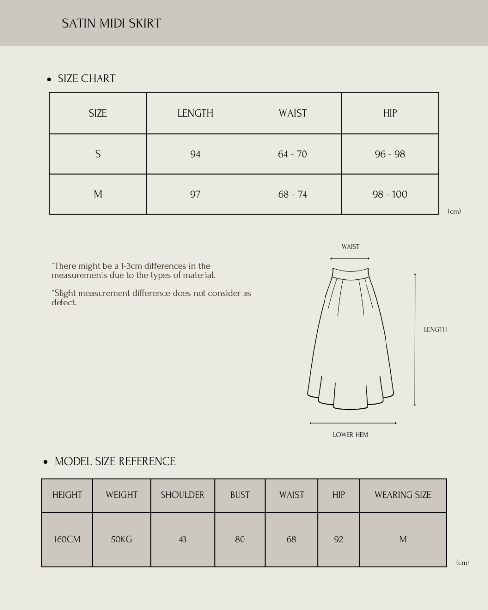 Satin Midi Skirt - 图片 5